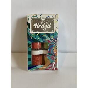 BH Cosmetics Take Me Back To brazil Rio 4 Piece Glitter Set Box Shimmer NEW Pris